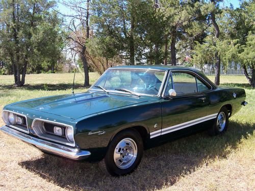 1967 plymouth barracuda,formula s,notchback,highly optioned,#'s matching