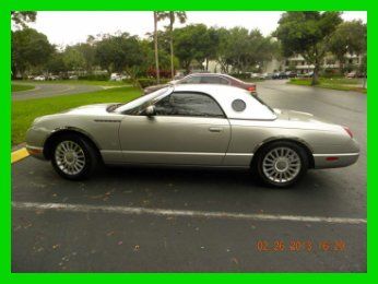 2004 ford thunderbird convertible with removable hard top premium leather cd